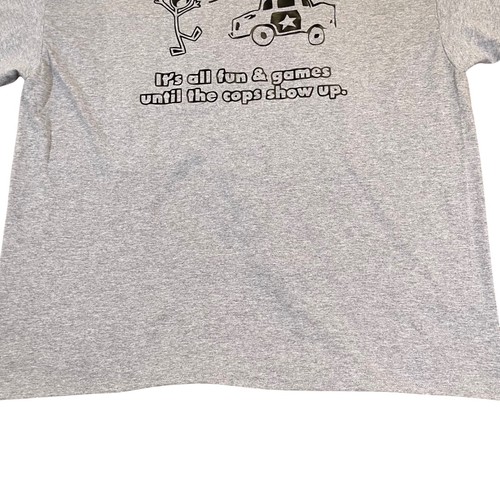 T-shirt grafica Gildan DryBlend maglietta divertente umorismo polizia 2XL - Foto 4 di 11