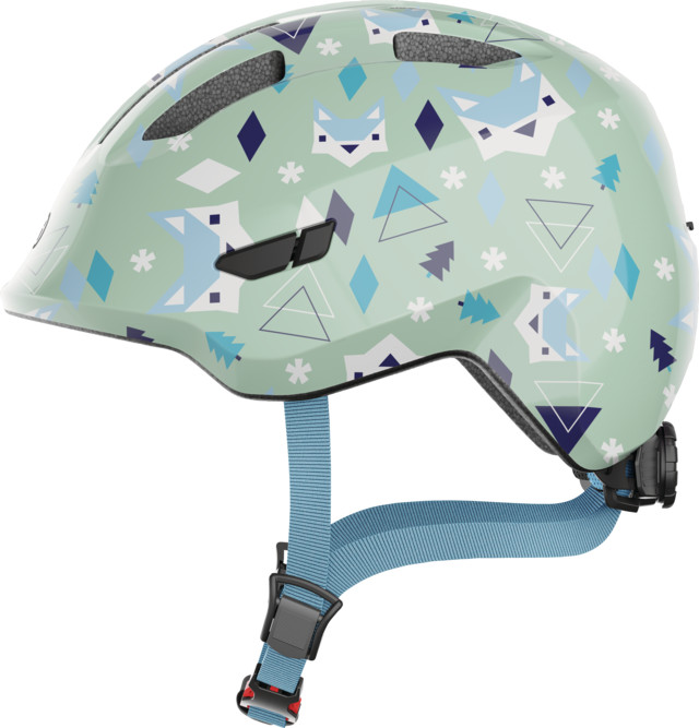 Casque enfant Abus Smiley 3.0 Vert Nordic pour balades en famille et trajets école