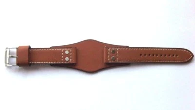 FOSSIL Original Cinturino In Pelle CH2986 Marrone Con Sottostrato 22 Mm