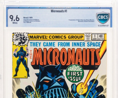 The Micronauts 1 NEWSSTAND CBCS 9.6 NM+ 1st appearances Baron Karza MARVEL  cgc