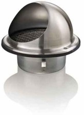 Lufthaube Edelstahl 100mm L&uuml;ftungsgitter z.B. f&uuml;r Ventilatoren ,Trockner (10059#