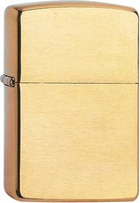 Zippo messing BRASS gebürstet + GRATIS GRAVUR  mit / OHNE GeschenkSet  60001165