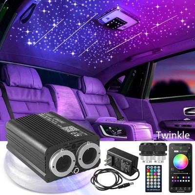 1200PC RGBW Twinkle Home Car Roof Ceiling Headliner Shooting Star Lights Meteors