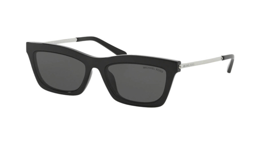 Женские черные прямоугольные солнцезащитные очки Michael Kors MK2087U 333287 54
