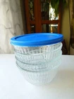 4 ~ VTG Pyrex 7401-s Ribbed Clear Glass Small Mixing Serving Bowl 3 Cup 750 ml