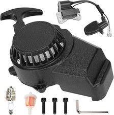 Alloy Easy Pull Recoil Start Starter Ignition Coil for 2 Stroke Engine 47Cc 49Cc