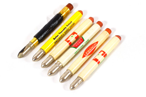 Bullet Pencils Lot Vintage Advertising Bullet Pencils Lebanon Mathieson