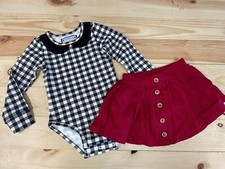 NEW Sweet Honey girl's 2T 2pc outfit Christmas Holiday SI41
