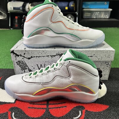 Air Jordan 10 Retro WINGS White/Clover-Chrome-Black CK4352  display picture 1