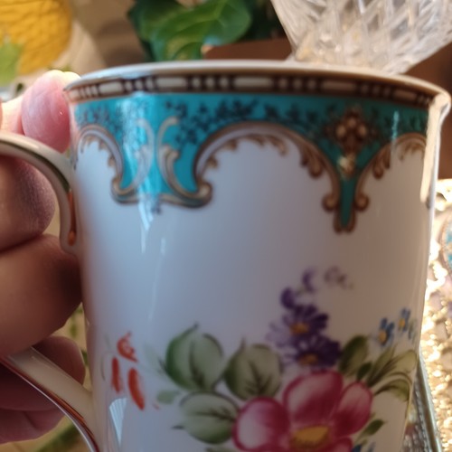 ANTHROPOLOGIE MUG TEACUP COFFEE MUG SET of two PORCELAIN CUP NEW ~ BEAUTIFUL - Picture 16 of 24