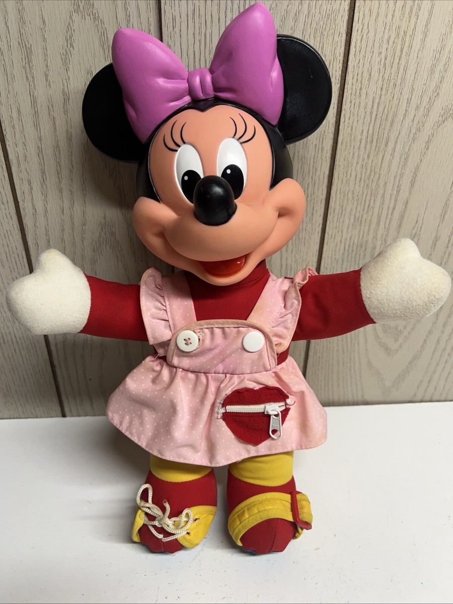 Minnie Mouse Doll Vintage Disney 80's Mattel Learn to Dress Me