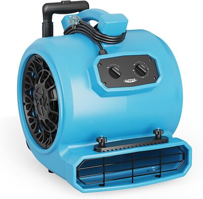 ALORIAR 4000CFM Air Mover Blower Fan 3-Speed CarpetDryer Floor Water Damage Plum