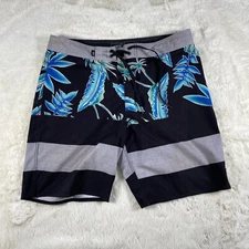 Vans Palm Trees Logo Board Shorts / Swim Trunks Mens Size 32 Multicolor