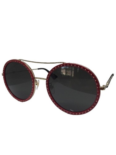 Gucci Matte Copper Colored Lenses Round Tinted Metal Sunglasses Size 135 Gucci Matte Copper Colored Lenses Round Tinted Metal  main image 3