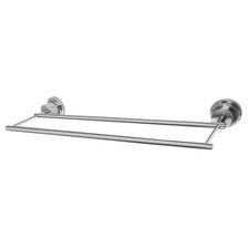 Kingston Brass BAH821318C 18" Double Towel Bar, Polished Chrome, Chrome