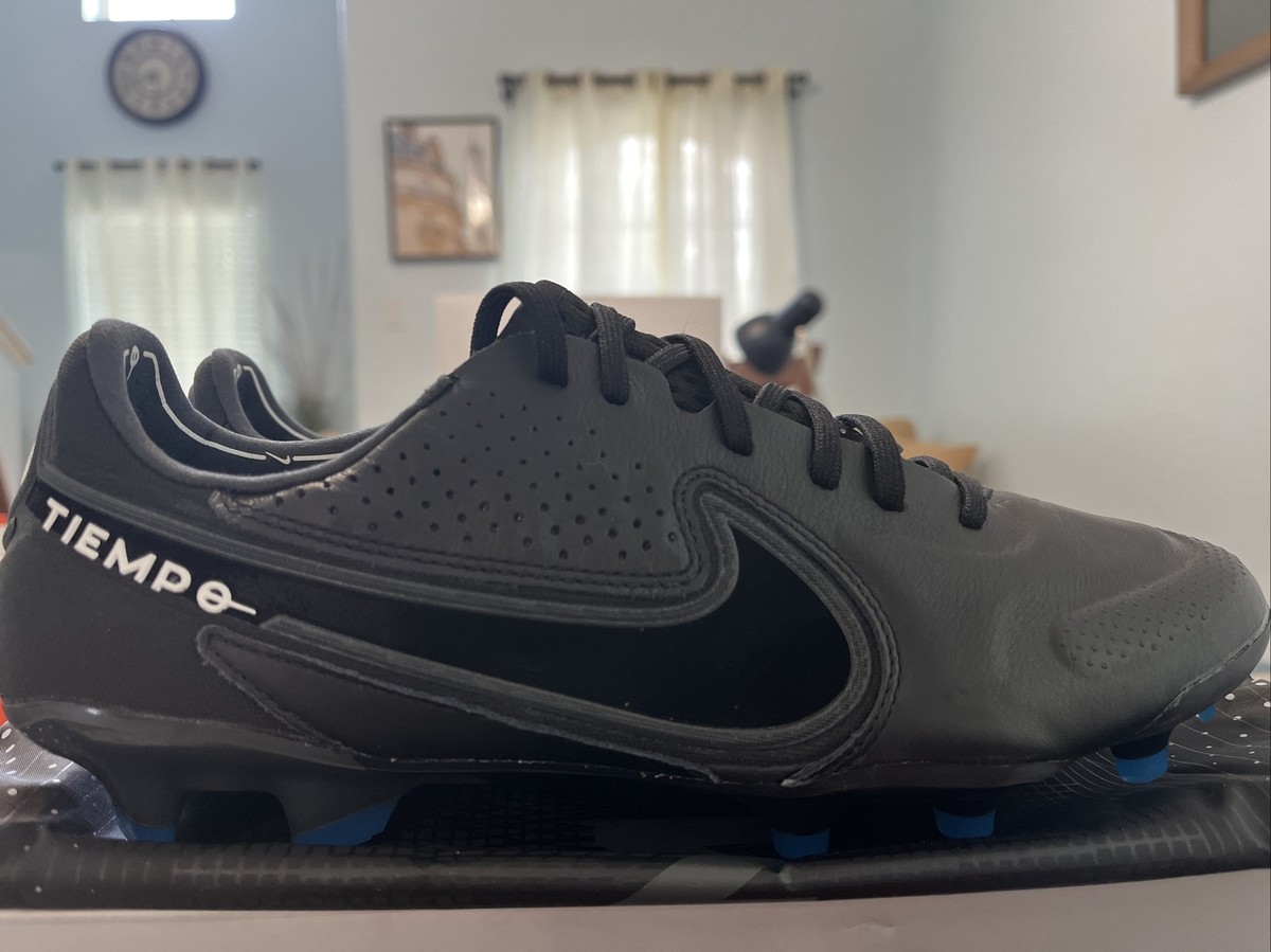 Nike Tiempo Legend 9 Elite FG Black Smoke Grey CZ8482-001  display picture 1