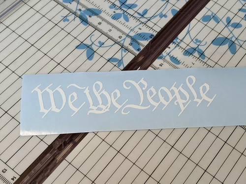 We The People Vinyl Decal 2nd Amendment American pride!!