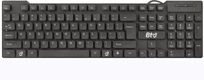BTO USB Wired Keyboard, 104 Keys with Numeric Pad, Anti Spill and Du (FVS017655)