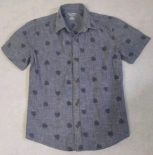 Boys Tommy Bahama Hawaiian short sleeve shirt 16 blue floral