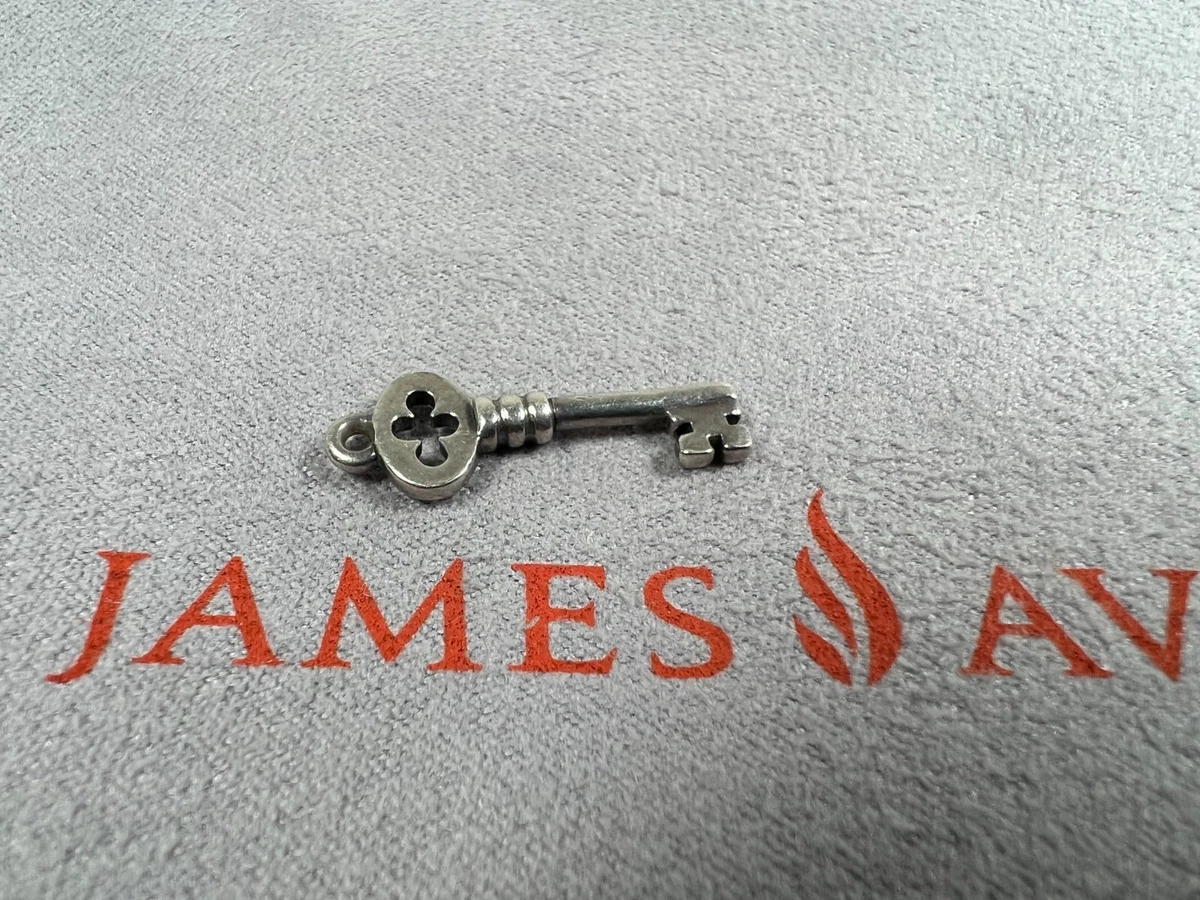 RETIRED James Avery SMALL Skeleton Key Sterling Silver Charm Key