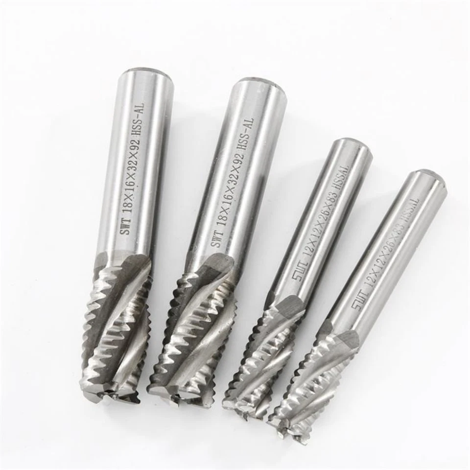 Free ship 4 Flute HSS & Aluminium Rough End Mill Cutter CNC Bit 6mm to 32mm - Image 4 of 4