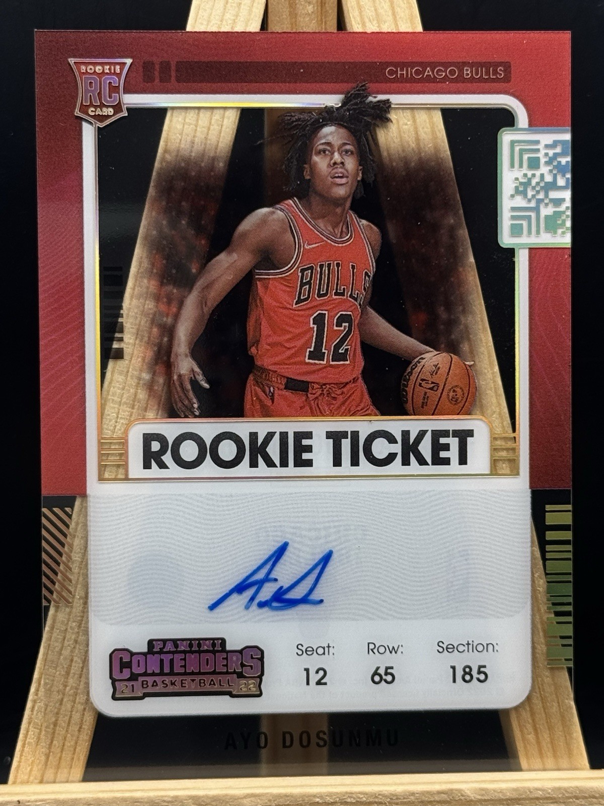 Ayo Dosunmu 2021 Contenders #133 Rookie Ticket Auto Price Guide