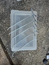 10" Chrome Slat Wall Hook - sold in lots of 6