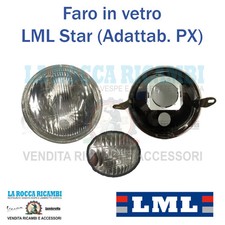 Faro Anteriore in vetro LML STAR - Adattabile Vespa PX 125 / 150 / 200