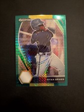 2021 Panini Prizm Draft Picks - Ryan Spikes #PDP100 Green & Yellow Hyper Prizm