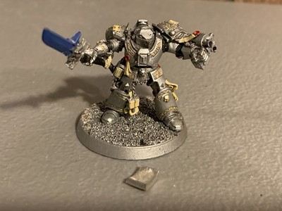 A40016 WARHAMMER 40K SPACE MARINES GREY KNIGHTS METAL OOP TERMINATOR W/ HALBERD