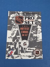 1991-92 Pro Set OPENING NIGHT HEADER The Hottest Cards on Ice HOCKEY Card 8E
