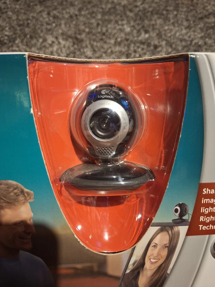 Logitech QuickCam Logitech Communicate Deluxe Webcam Vintage 2007 New Sealed - Image 2 of 4