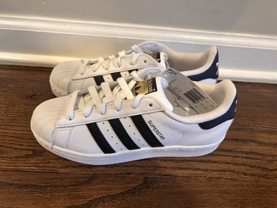 NEW Adidas Superstar J C77154 White/Black/White Big Kids Sneaker