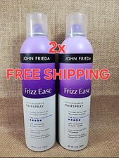 2x John Frieda Frizz Ease Moisture Barrier Hairspray 12oz Firm Hold Keratin Lot