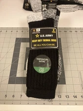 Heavy Duty Thermal Socks Temp.Rating Cold 5°-25° F Shoe Size 6-12.5 NEW,2 Pair