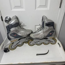 Nike Air N-Dorfin 4 Roller Blades Women 10 Gray Hyper Superlite Skate Y2K READ