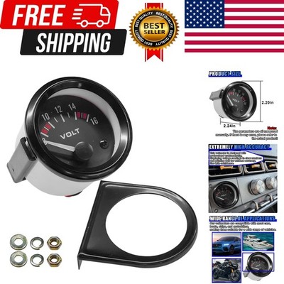 Uhanbut 12v Car Voltmeter 2'' 52mm Voltage Gauge Meter, Digital Automotive Vol...