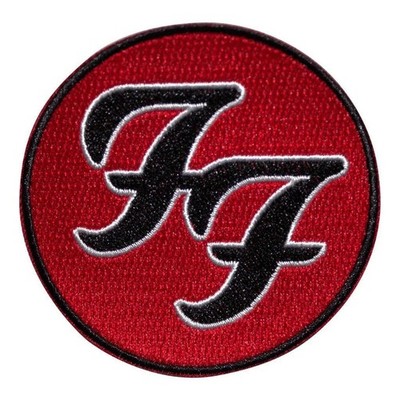 Foo Fighters Patch · Circle Logo Red Black · Band Aufnäher · Offizieller Merch
