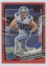 2023 Panini Clearly Donruss Rated Rookie Red 45/49 Luke Schoonmaker #73 0b3