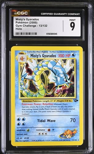 Misty's Gyarados (Unlimited) graded CGC 9 for sale on eBay