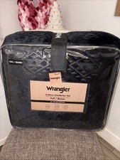   Wrangler Black Aztec Comforter Set FULL/QUE...