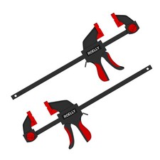 ROELLY Set Morsetti da Falegname Apertura 200 mm Intervallo 400 mm Forza 71