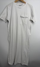NOISY MAY WHITE COTTON SHIRT DRESS Size Small Oversized