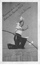 EQUILIBRISTE traversée de la Seine 1953 salon des sports