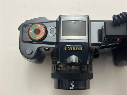 Canon Q8200 Camera 35mm Film Perfect Working Condition Vintage Black Flash - Picture 3 of 10