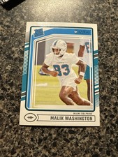 2024 Panini Donruss - Rated Rookie #397 Malik Washington (RC) - Miami Dolphins