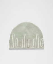 NWT Lululemon One Size Wordmark Merino Wool Skull Beanie Hat/ MSRP 58
