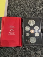 1977 Royal Canadian Mint Double Dollar Proof 7 Coin Set .500 Silver Jubilee
