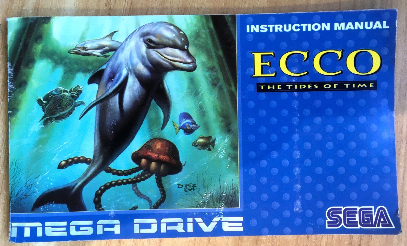 ECCO THE TIDES OF TIME - NOTICE SEULE 100% ORIGINALE SEGA MEGADRIVE PAL EURO FR