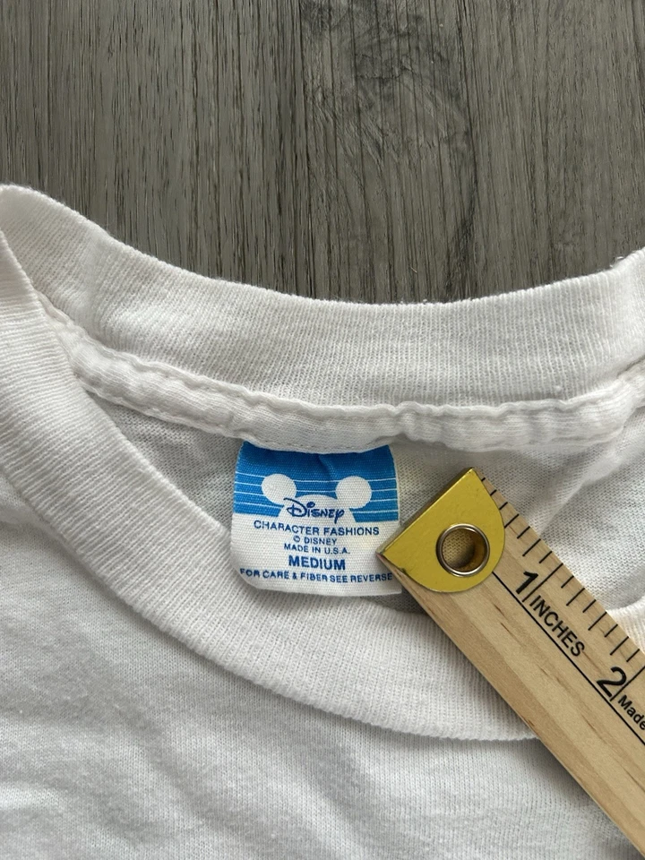 Camiseta vintage años 90 Disney La Sirenita gráfica puntada única Foto 3 de 4